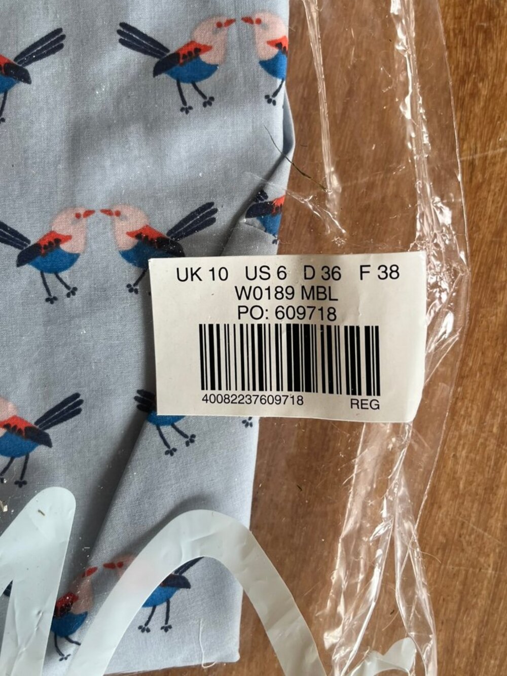 NWT Boden Women's Birds Button Up Shirt Preppy Whimsy Novelty Size US 6 - Picture 2 of 12